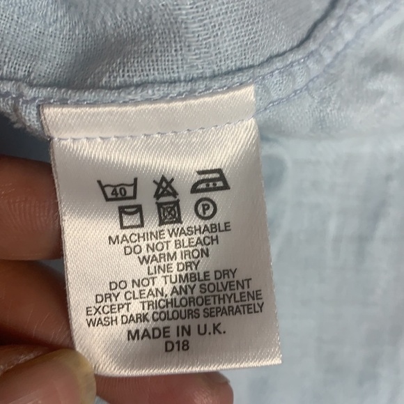 Baby Blue long sleeve men’s shirts size 44 - Picture 11 of 13